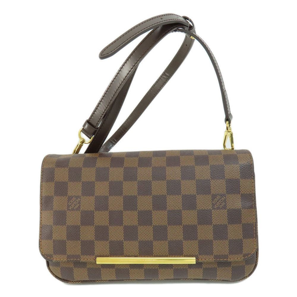 Louis Vuitton Hoxton PM Damier Ebene Shoulder Bag Canvas